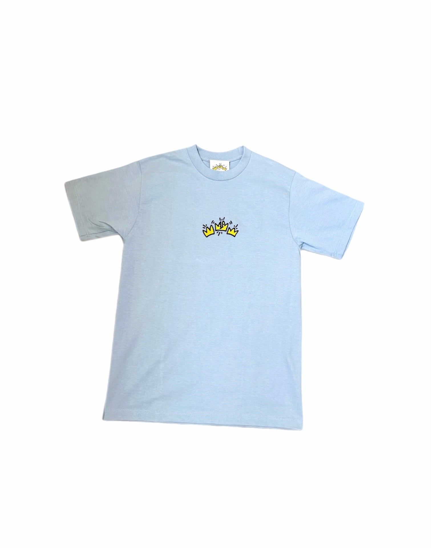 Baby Blue Embroidered Logo Tee