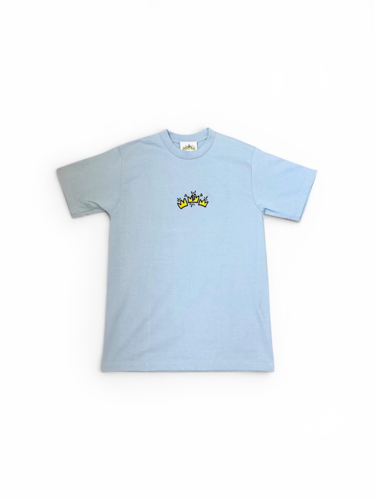 Baby Blue Embroidered Logo Tee